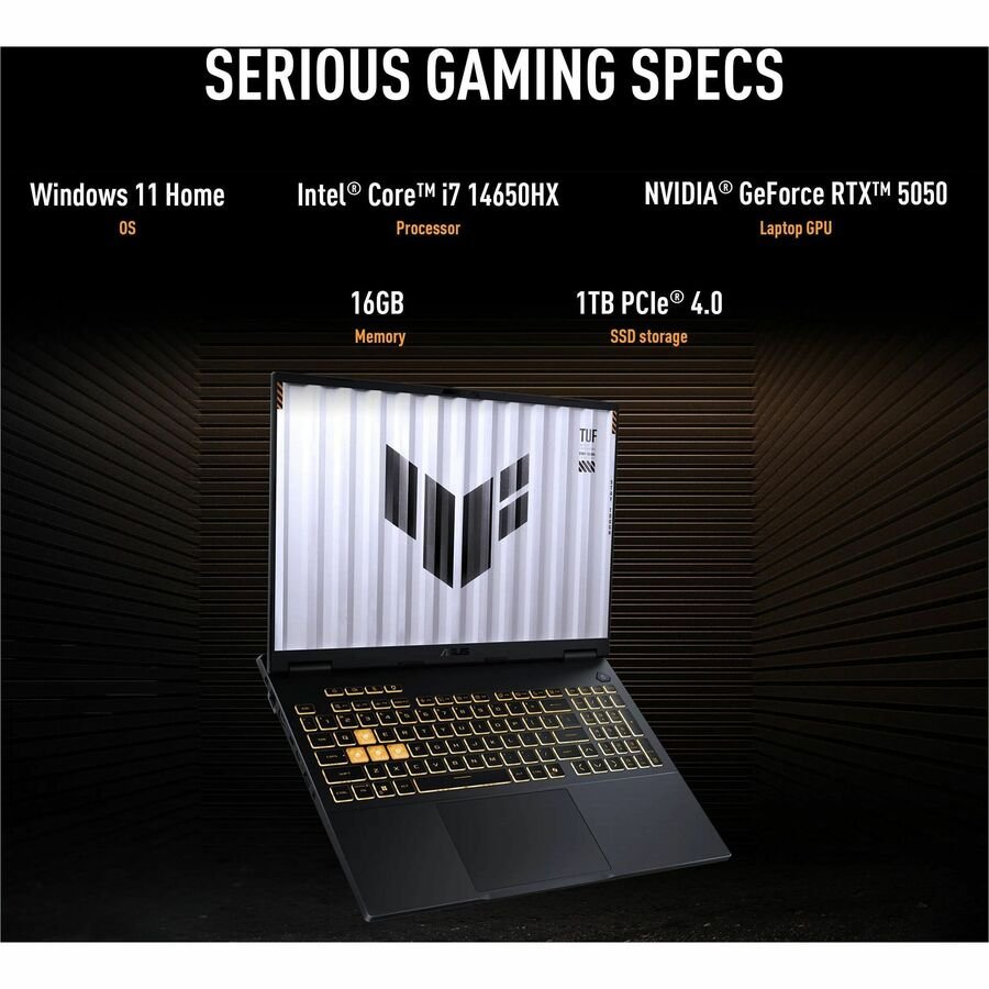 ASUS TUF F16 RTX 5050 2.5K 165Hz | i7-14650HX Gaming Laptop - Image 6